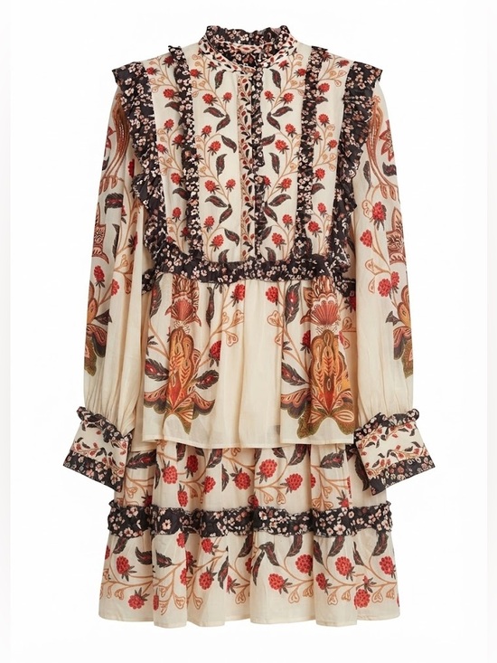 FARM Rio Dresses & Skirts - FARM Rio Cream Berry Garden Mini Dress Size Small NWT